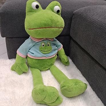 Böyük ölçülü yumşaq oyuncağ qurbağa - Material: yumşaq plyuş