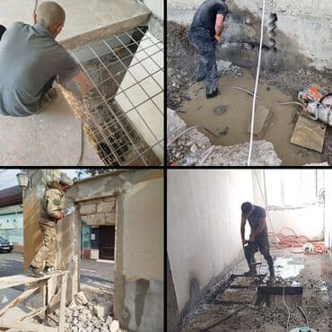 qabyuyan təmiri: #Betonkesme #betondeşmə Beton kubik kərpic - dən kəsim deşim — 24