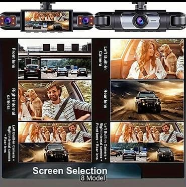 avto kamera: Avtomobil üçün 3/4 linzalı videoqeydiyyatçı Xüsusiyyətlər: - Ön + sol — 4