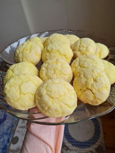 Limonlu peçenye - Yumşaq teksturlu, içi yüngül və ətirli limon dadı -