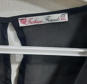 qadın tualet suyu: Qadın bluz – Fashion Friends, ölçü EUR 3XL - Rəng: qara - Model — 3
