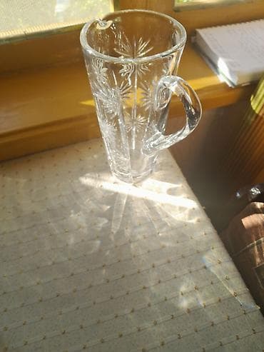 divar saat şəkilləri: Kəsilmiş naxışlı xrustal dəst 40 - Dəst tərkibi: 1 ədəd tutacaqlı — 2