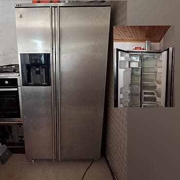 AEG ikiqapılı soyuducu 600₼. İşlək vəziyyətdədir. Ünvan binə
