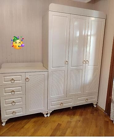 Dolab yeni qarderob paltar dolabı 3 qapılı siyirməli güzgüsüdür