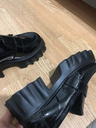 женские бордовые туфли: Туфли, Размер: 38, цвет - Черный, Новый — 6