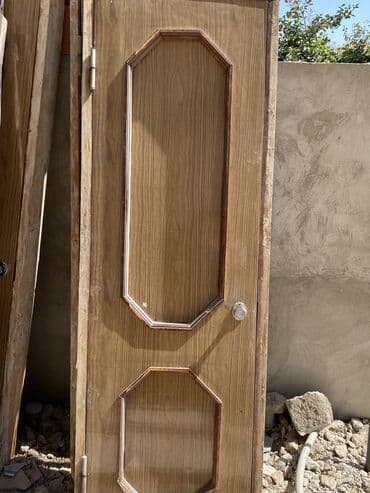 şam qapılar: Yataq otağı üçün İşlənmiş Otaq qapısı 80x200 sm Zamok ilə, Ünvandan götürmə — 3