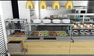 Restoran avadanlıqları Vitrin soyuducular Keyfiyyətli restoran — 6