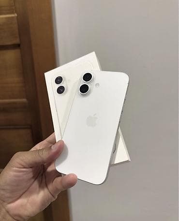 apple macbook: IPhone 16, 128 GB, Ağ, Zəmanət, Simsiz şarj, Face ID — 2
