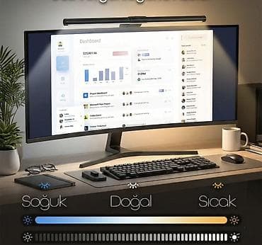 kompüter pc: Monitor üstü LED işıq çubuğu - Ekrana bərkidilən kompakt dizayn — 6