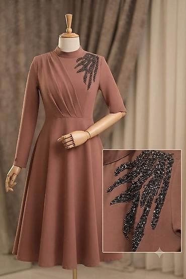 Вечернее платье, Миди, Zara, XL