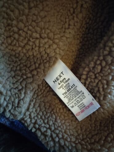 teddy kurtka: Uşaq üçün isti flanel gödəkcə/köynək – NEXT - Brend: NEXT - Ölçü: 4-5 — 3