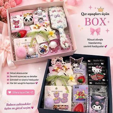 Qız uşaqları üçün hədiyyə box - Xüsusi zövqlə yığılmış sevimli — 1
