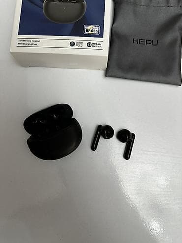 irsad qulaqciqlar: İşlənmiş Simsiz (Bluetooth) Qulaqcıqlar, rəng - Qara — 3