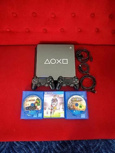ev sobasi: Playstation 4 Slim 1TB. Evde istifade olunub. Cox mukemmel — 2