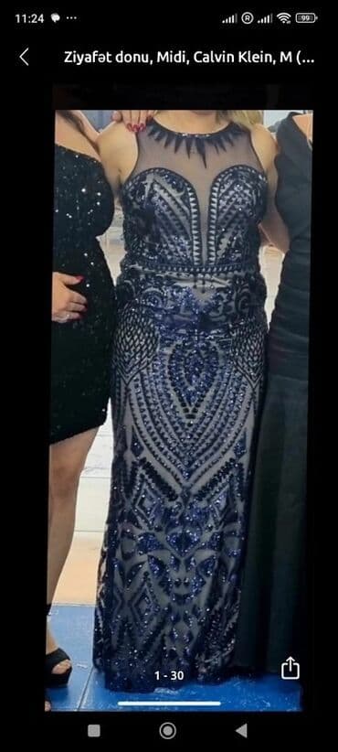 Jiletlər: Ziyafət donu, Midi, Calvin Klein, M — 4