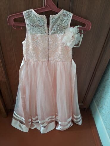 белые детские сарафаны: Usaqlar uçun toy paltari — 3