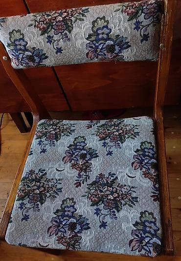 2ci el mebeler: Mətbəx üçün, İşlənmiş, Açılan, Dördbucaq masa, 4 stul — 4