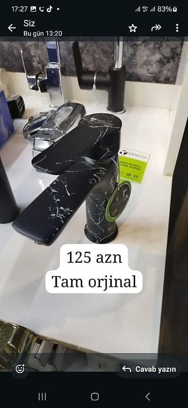 plastik su ceni: TECMSTAR markalı orijinal qarışdırıcı kranlar – hamam və mətbəx üçün — 4