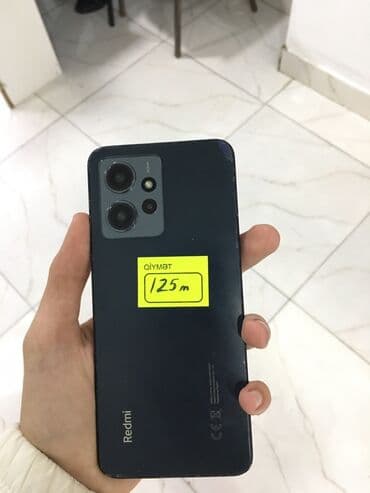 Redmi Note 12, 128 GB, rəng - Qara, İki sim kartlı