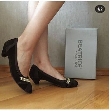 barya ayakkabı: Tuflilər, Ölçü: 38, rəng - Qəhvəyi, İşlənmiş — 1