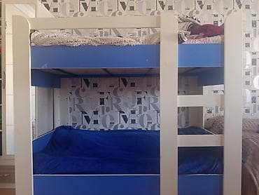 kravat 2 mertebe: Oğlan və qız üçün, Çarpayı, Matrassız, Siyirməsiz, MDF — 1