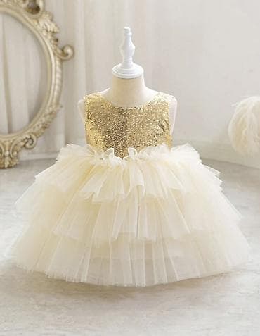 uşaq geyim: 1-2 yaş. Yeni kimi Uşaq üçün zərif ziyafət paltarı – qızlar üçün - — 1