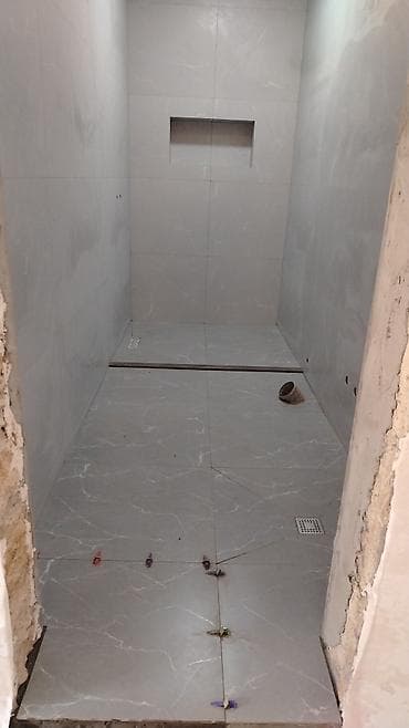 ucuz ev temiri: Xidmət: Kafel-metlax və duş zonası plitələmə işi Təsvir: - Hamam və — 9