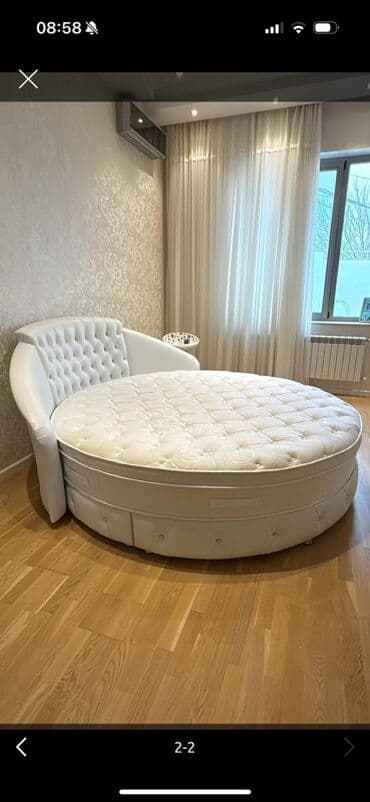 açılıb bağlanan yataq: İkinəfərlik çarpayı, Bazasız, Matras ilə, Siyirməli — 1