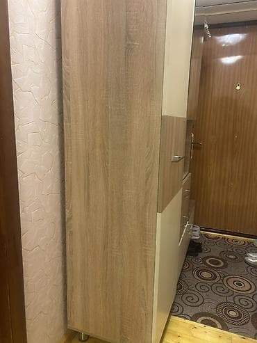 pulsuz dolab: Dəhliz üçün modul şkaf-garderob - Material: laminat/LDSP, ağ-krem və — 8