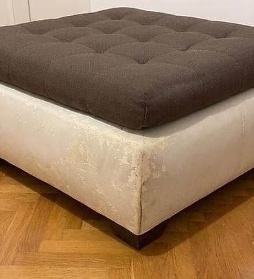 balta: İstikbal firmasının əla keyfiyyətli pufu/ottoman. Ölçülər: 98 × 98 — 4