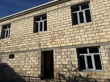 qaracuxurda ucuz heyet evleri: 2 mərtəbəli daş tikili ev - Material: keyfiyyətli bərk daş bloklarla — 4