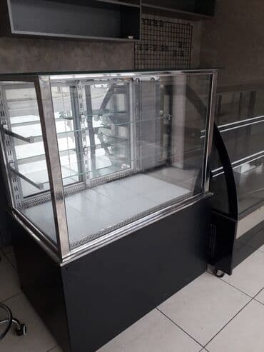 hell soyuducu: Bu vitrin məhsulların sərgilənməsi üçün ideal həlldir. Paslanmayan — 1