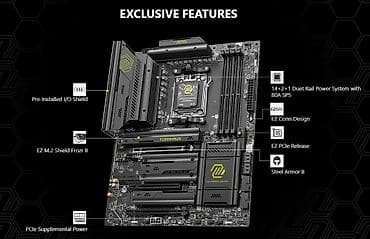 kohnə komputer: Ana Platası MSI X870E, Yeni — 3
