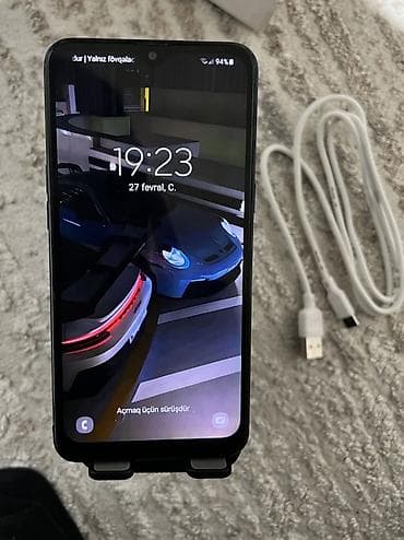 samsung telfonları: Samsung Galaxy A10s, 32 GB, rəng - Qara, Barmaq izi — 6