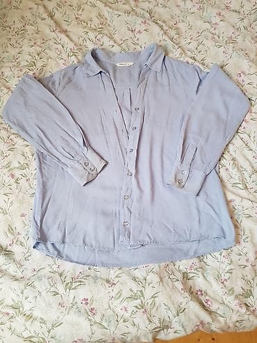 bil: Terranova Açıq Mavi Oversize Uzunqol Köynək (Ölçü L) - Qeyd: Eyni — 1