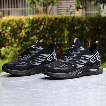 красофкалар мужской: Qara rəngli, dəbli dizaynlı idman ayaqqabıları. Üzərindəki naxışlar və — 3