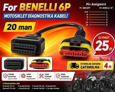 yamaha moto: Motosiklet üçün diaqnostika kabeli. Qiymət və modellər elandakı — 2