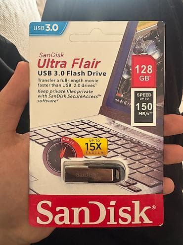 Flash kart Sandisk, 128 GB, USB 3.0