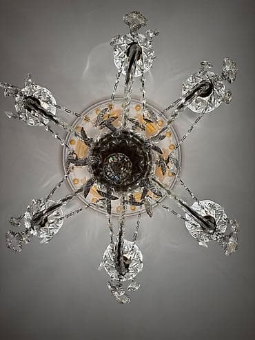 FAW: Çılçıraq, 6 lampa, Xrustal — 3