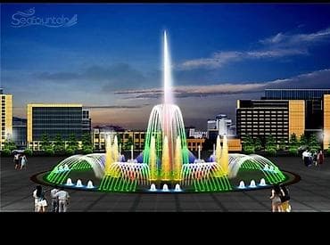 Fəvvarələr: Məhsul: Musiqili rəngli işıqlı şəlalə/fısqıyə sistemi (dairəvi meydan — 2
