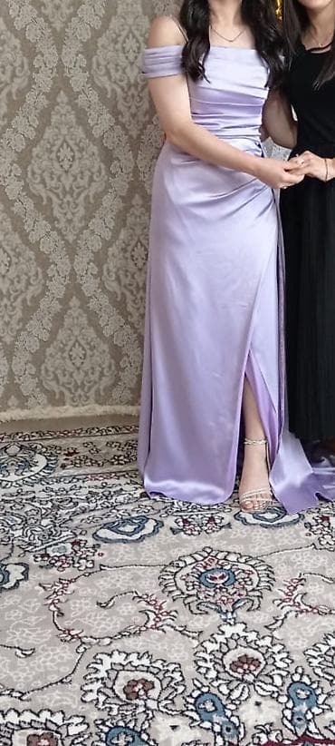 assa çay: Cəmi bir dəfə geyinilib S-M razmer gedir Bənövşəyi rəngdə uzun ziyafət — 2