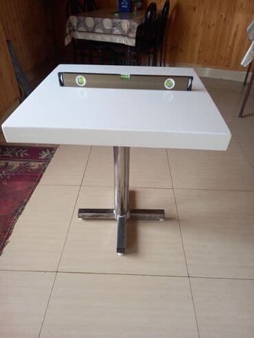 resepşın stolu: Bar masası, Açılmayan, Mərmər, Kvadrat masa — 5