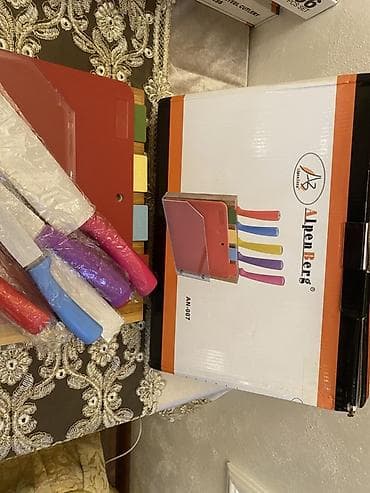 bıçaq desti: AlpenBerg AN-007 mətbəx dəsti (Almaniya brendi) 4 ədəd doğrayıcı — 3