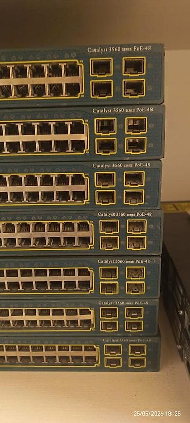 data modem sim card: Cisco Catalyst 3560 Series PoE-48 switch satışa təqdim olunur — 2