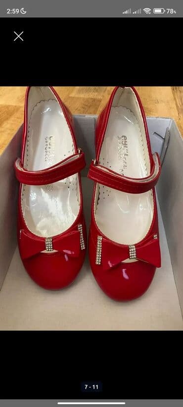 Cinslər və şalvarlar: Qız üçün qırmızı baletkalar. Ortopedik dəri Rugan ayaqqabı. 35azn — 4