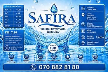 temiz bal: 💧 Safira Su 19 LT içməli su – 3.50 qəpik ✅ Təmiz və keyfiyyətli — 6