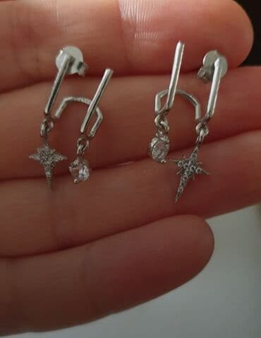 gümüşün qramı qiyməti 2022: Sırğa, Gümüş, Pulsuz çatdırılma — 3