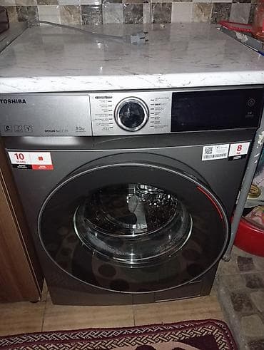 qapi celengi: Toshiba önyükləməli paltaryuyan maşın - Yük həcmi: 8 kq (etiketdə — 6