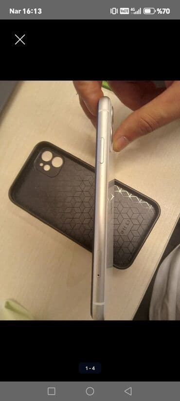 iphone x arxa şüşə qiyməti: IPhone 11, Ağ — 4