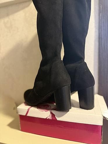 qadın çəkmələri: Parisden alınıb -150 avro Qadın uzun çəkmələri – qara rəng - Model — 3